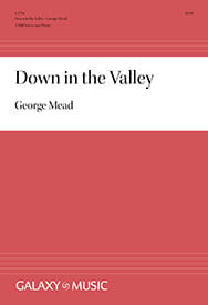 Down in the Valley TTBB choral sheet music cover Thumbnail